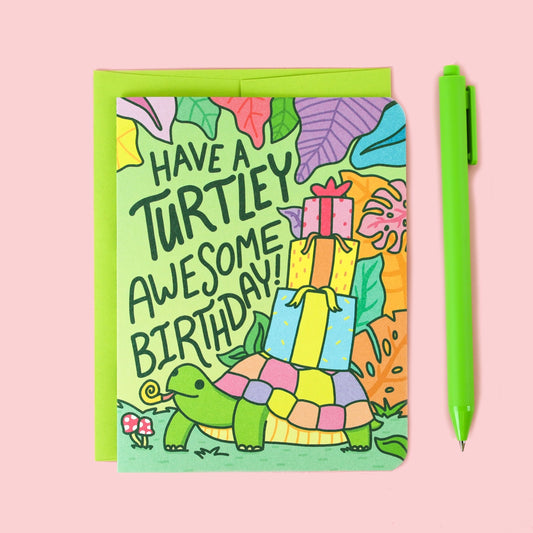 Greeting Card - Turtley Awesome Birthday