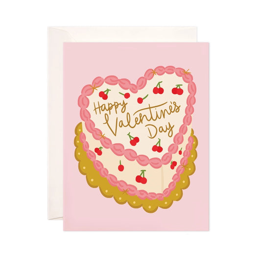 Greeting Card - Valentine's Day Cake