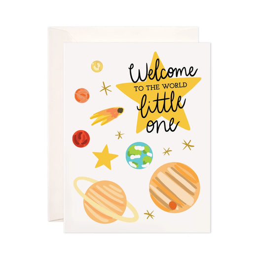 Greeting Card - Little World New Baby