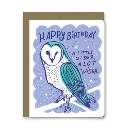 Greeting Card - Wiser Owl Birthday