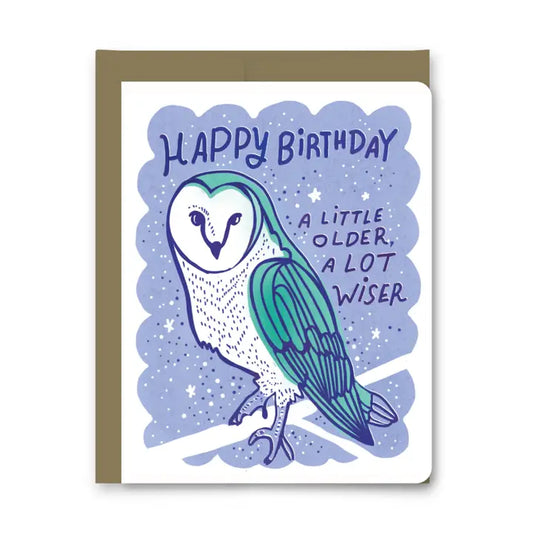 Greeting Card - Wiser Owl Birthday