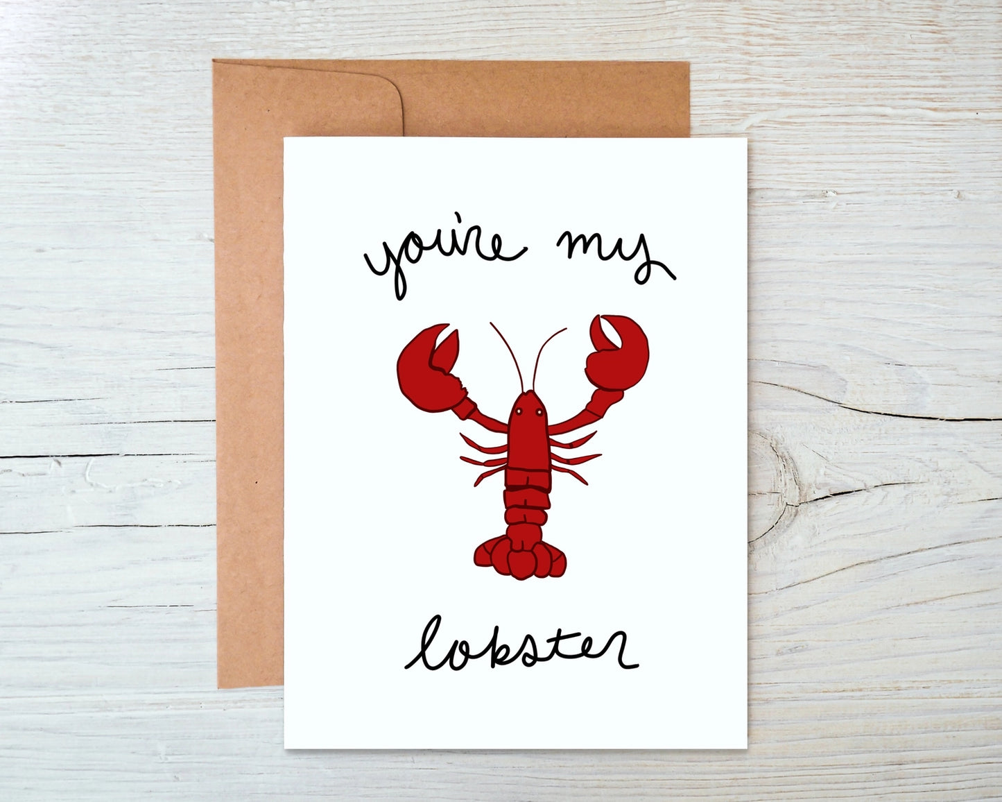 Greeting Card - You're My Lobster