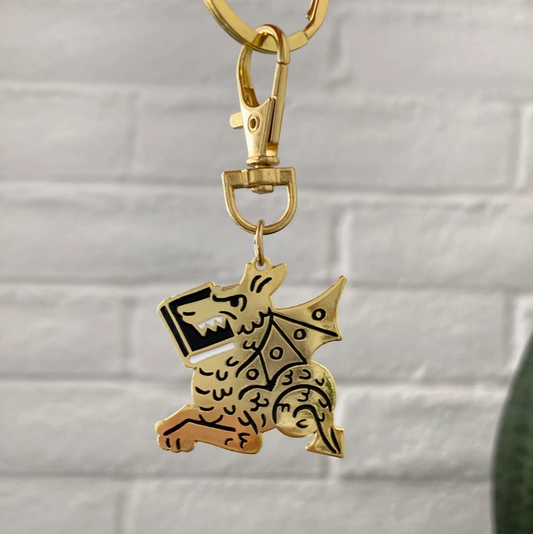 Keychain - Book Dragon