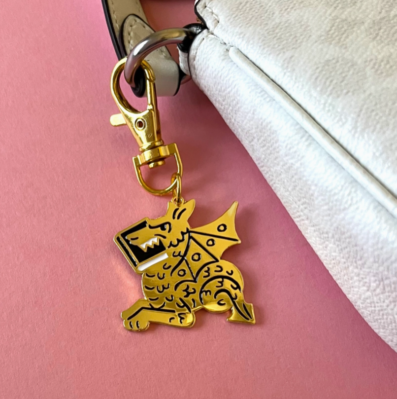 Keychain - Book Dragon