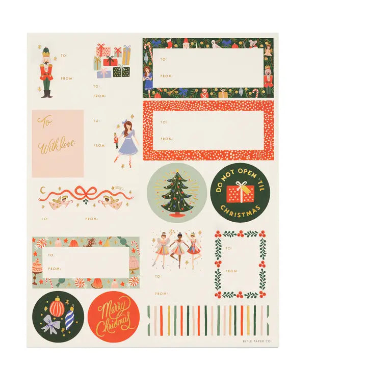Holiday Labels - Nutcracker 3-pack