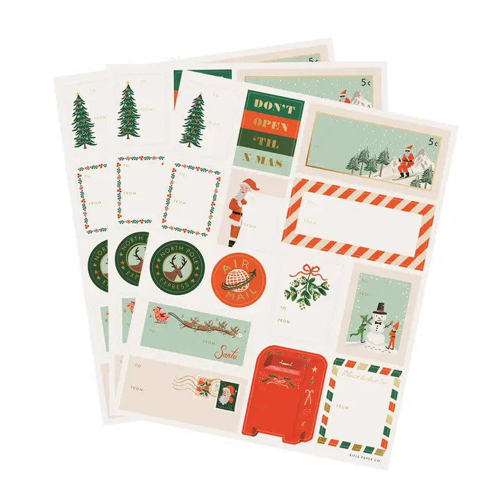 Holiday Labels - Santa's Workshop 3-pack