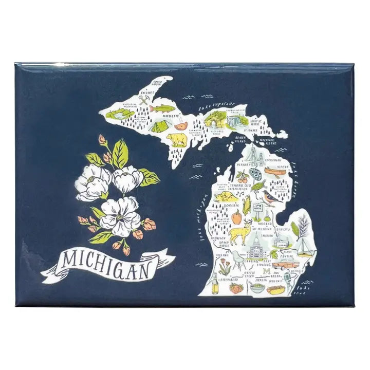 Magnet - Illustrated Michigan Map