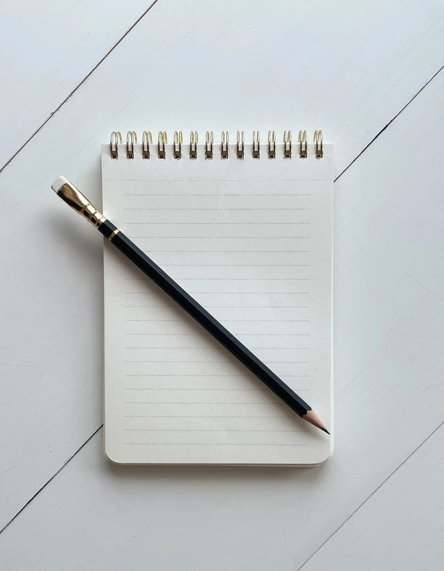 Notebook - Black & White Squiggle Jotter (Lined)