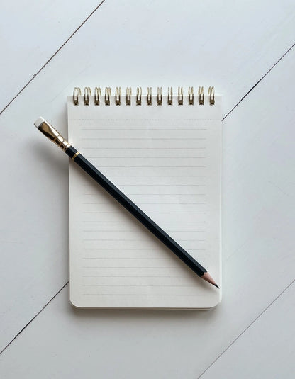 Notebook - Black & White Squiggle Jotter (Lined)