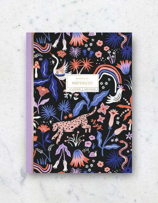 Notebook - Midnight Menagerie (Lined)