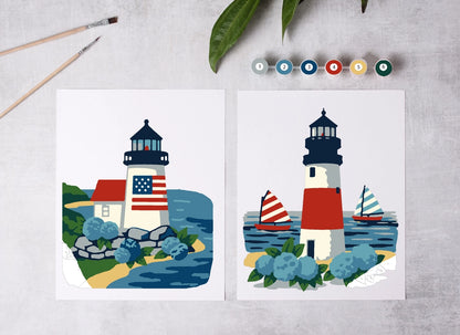 Paint-By-Numbers Kit: East Coast Lighthouses