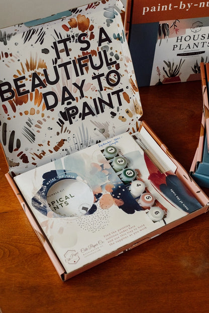 Paint-By-Numbers Kit: Hydrangea Garden