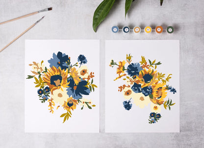 Paint-By-Numbers Kit: Sunflower Garden