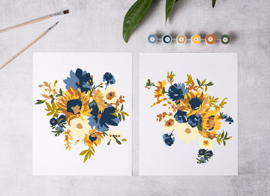 Paint-By-Numbers Kit: Sunflower Garden