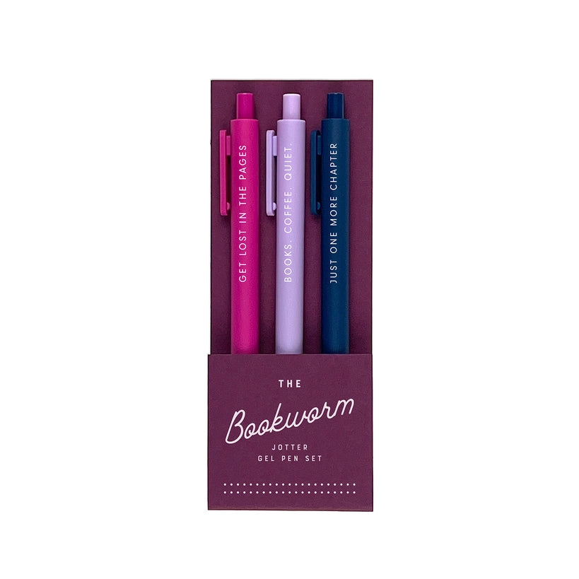 Pen Set - The Bookworm Jotter Gel Pens