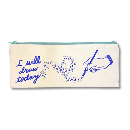 Pencil Pouch - I Will Draw Today
