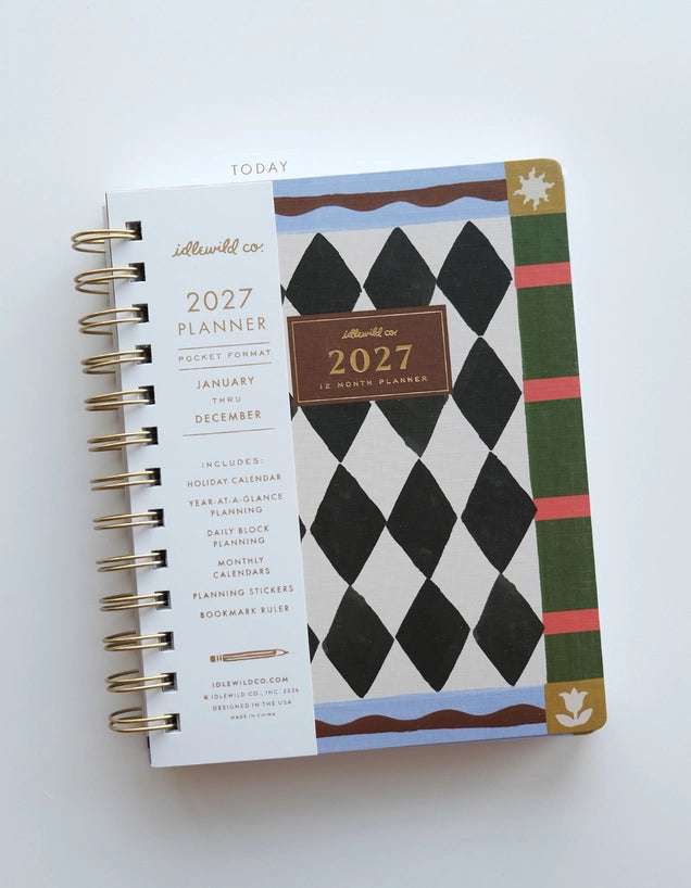 Planner - 2027 Pocket Size, Black Diamond