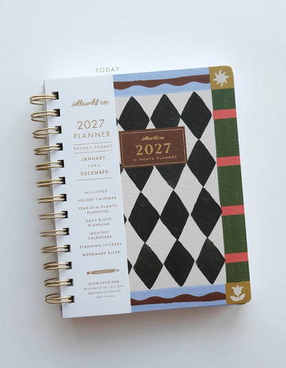 Planner - 2027 Pocket Size, Black Diamond