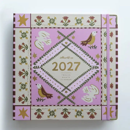 Planner - 2027 Hardcover Binder, Folk Art