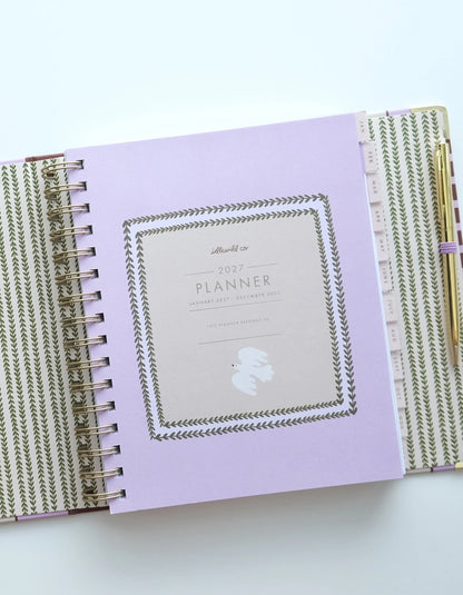 Planner - 2027 Hardcover Binder, Folk Art