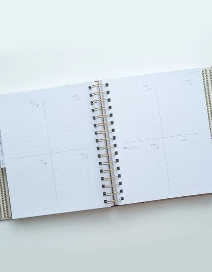 Planner - 2027 Hardcover Binder, Folk Art