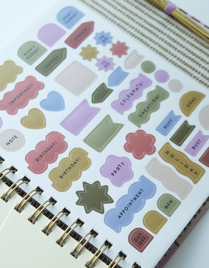 Planner - 2027 Hardcover Binder, Folk Art