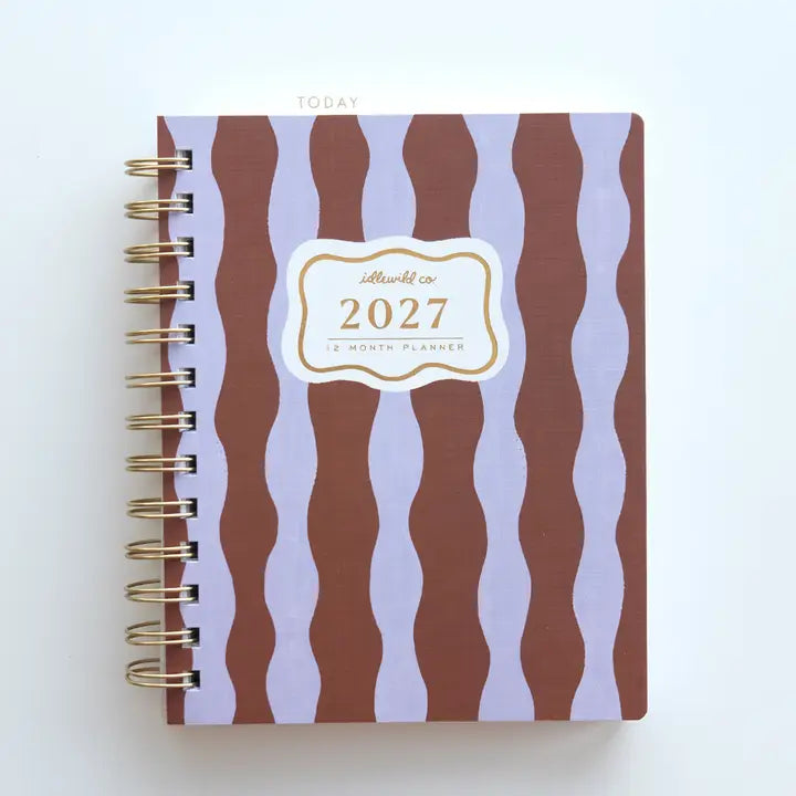 Planner - 2027 Pocket Size, Periwinkle Wave