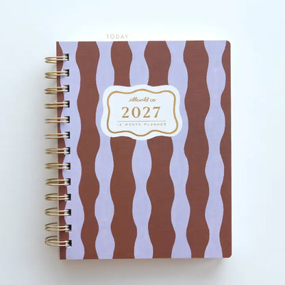 Planner - 2027 Pocket Size, Periwinkle Wave
