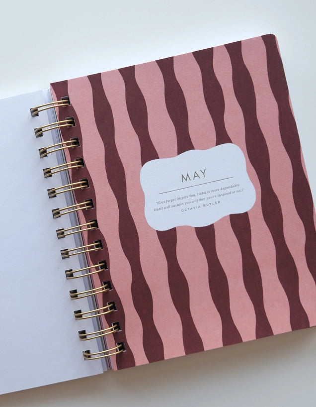 Planner - 2027 Pocket Size, Periwinkle Wave