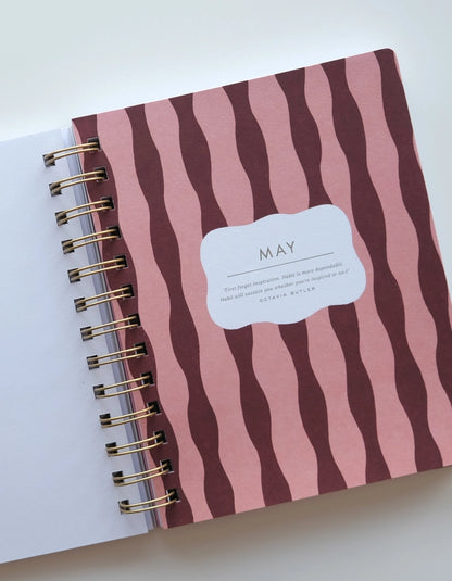 Planner - 2027 Pocket Size, Periwinkle Wave