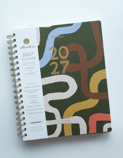 Planner - 2027 Large Format, Squiggle