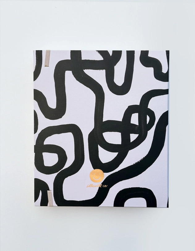 Planner - Black & White Squiggle Perpetual Non Dated