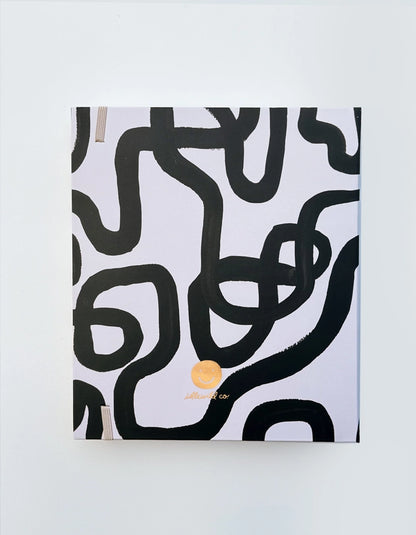 Planner - Black & White Squiggle Perpetual Non Dated
