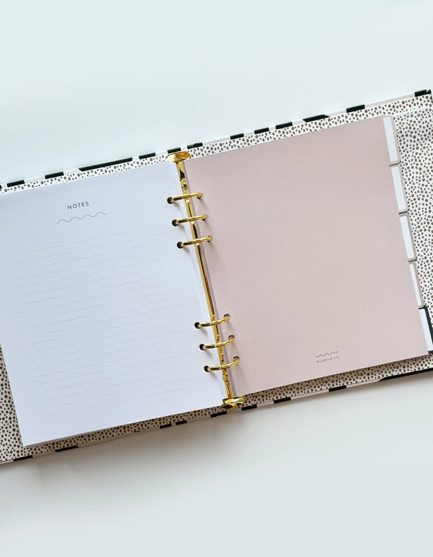 Planner - Black & White Squiggle Perpetual Non Dated