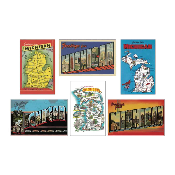 Postcard Set - Greetings from Michigan