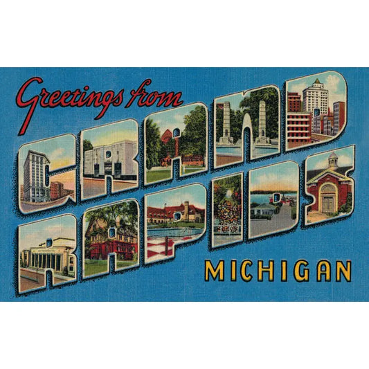 Postcard - Greetings from Grand Rapids