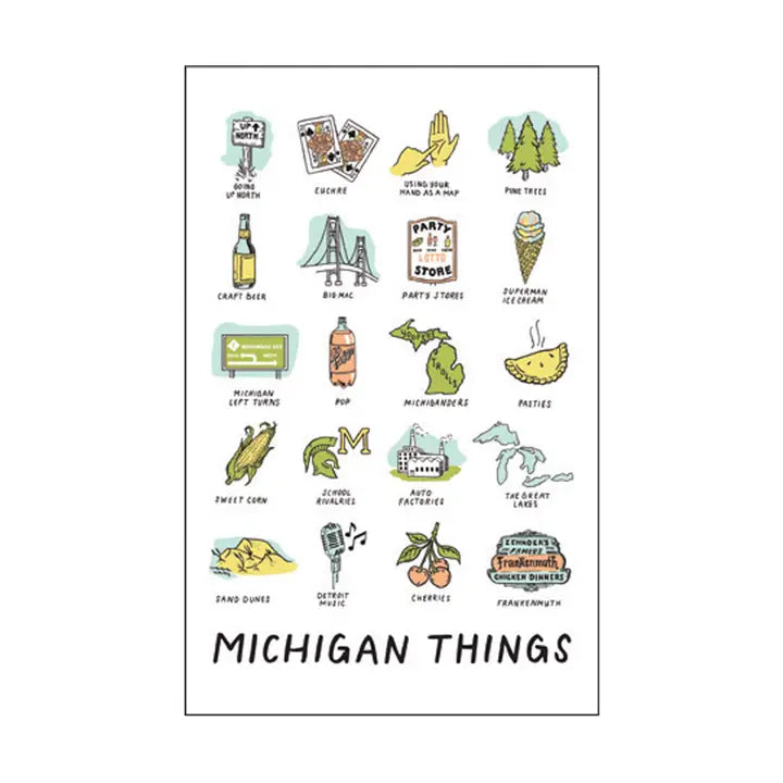 Postcard - Michigan Things