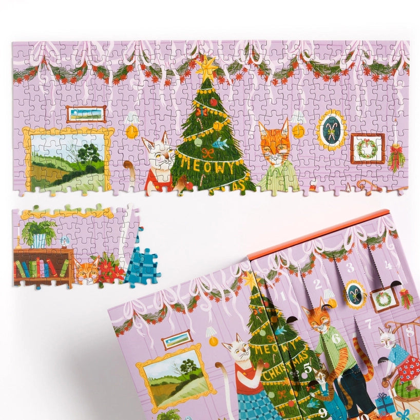 Puzzle - Twelve Days of Puzzles Meowy Christmas (500 Piece)