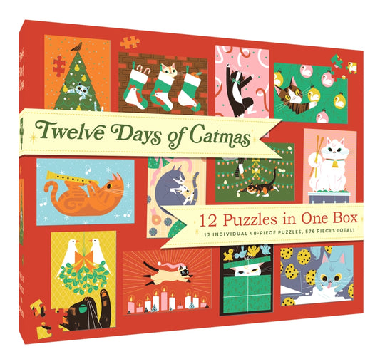 Puzzle - Twelve Days of Catmas (500 Piece)