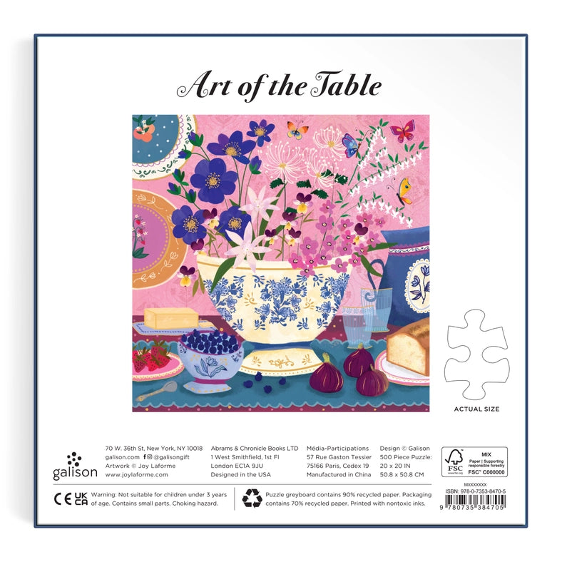 Puzzle - Joy Laforme Art of the Table (500 Piece Foil)
