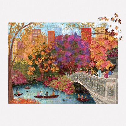 Puzzle - Joy Laforme Autumn On Bow Bridge (1000 Piece)