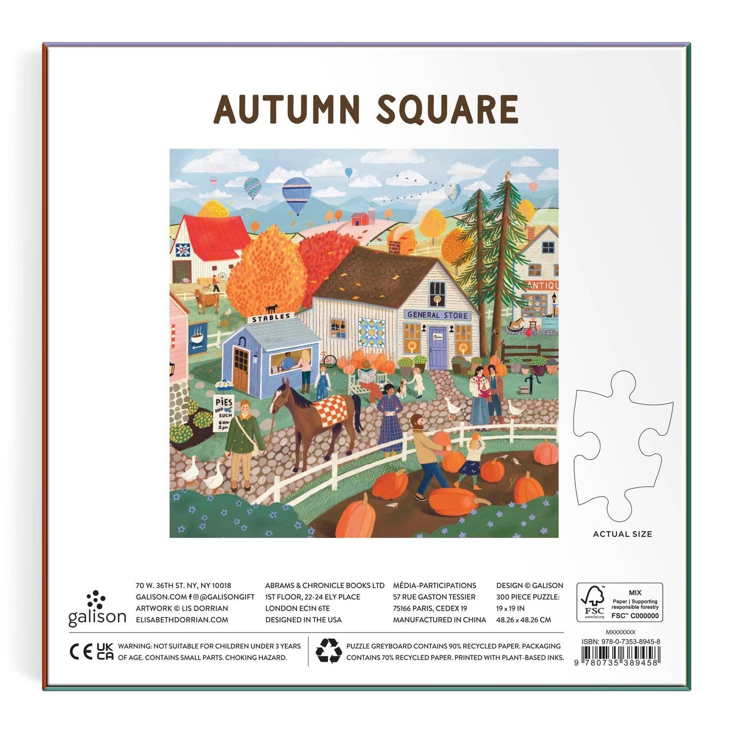 Puzzle - Autumn Square (300 Piece)