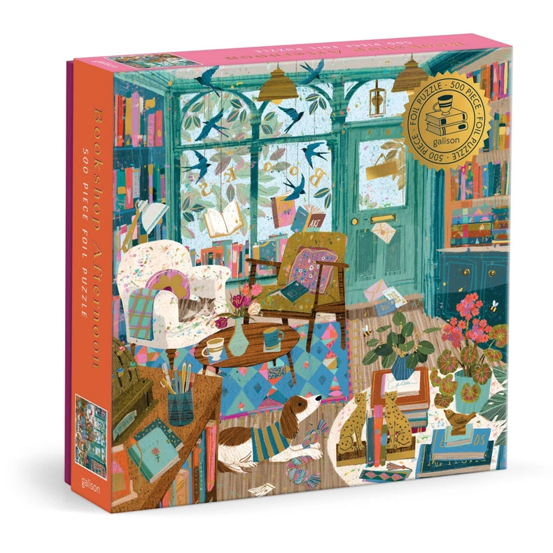 Puzzle - Bookshop Afternoon (500 Piece Foil)