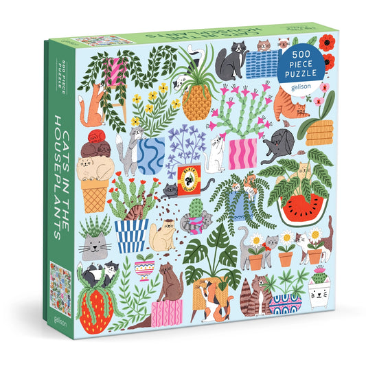 Puzzle - Cats in the Houseplants (500 Piece)