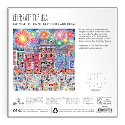 Puzzle - Michael Storrings Celebrate The USA (500 Piece Foil)