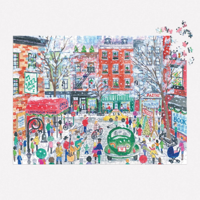 Puzzle - Michael Storrings Christmas in Greenwich Village (1000 Piece)