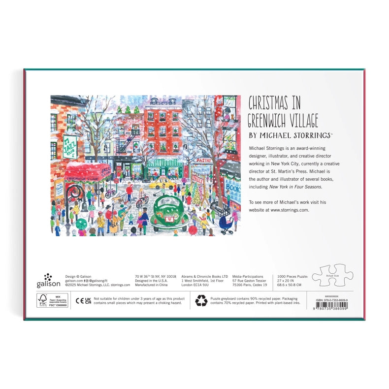 Puzzle - Michael Storrings Christmas in Greenwich Village (1000 Piece)