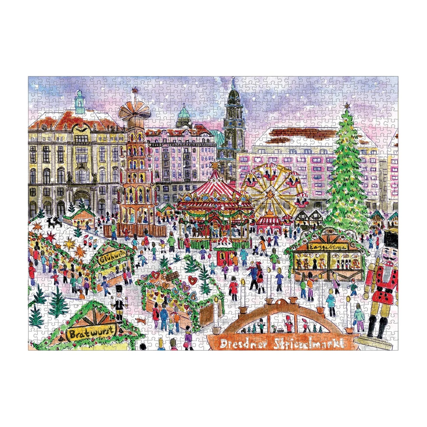 Puzzle - Michael Storrings Christmas Market in Dresden (1000 Piece)