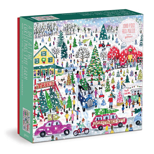 Puzzle - Michael Storrings Christmas Tree Farm (1000 Piece Foil)