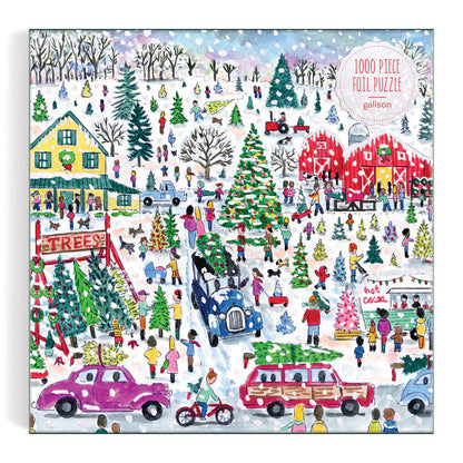 Puzzle - Michael Storrings Christmas Tree Farm (1000 Piece Foil)